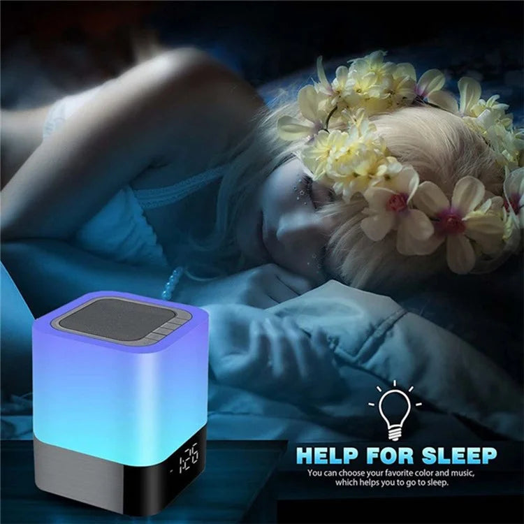 Bluetooth Audio Speaker HiFi Portable Mini Speaker Subwoofer Support Touch Control Lights / TF Card