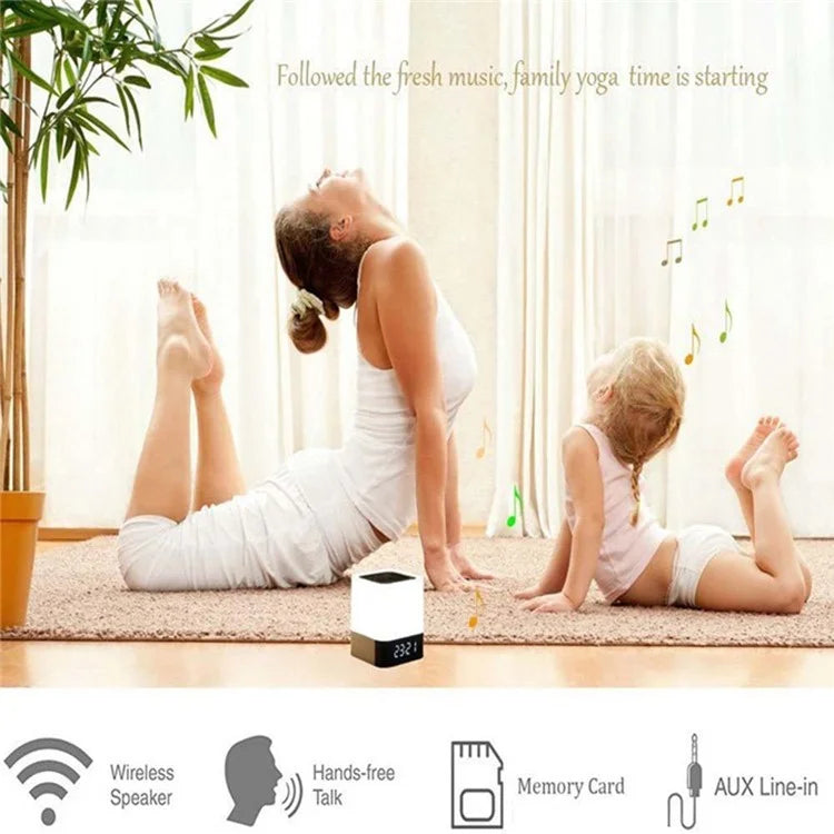 Bluetooth Audio Speaker HiFi Portable Mini Speaker Subwoofer Support Touch Control Lights / TF Card