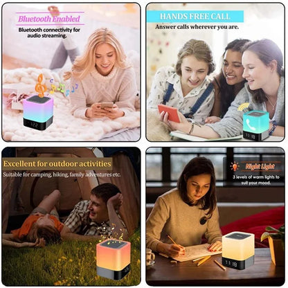 Bluetooth Audio Speaker HiFi Portable Mini Speaker Subwoofer Support Touch Control Lights / TF Card