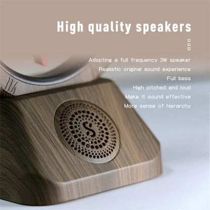 TK11 Retro Bluetooth Speaker FM Radio Spatiotemporal Gate Suspended Clockwise Reverse Clock (without Battery)