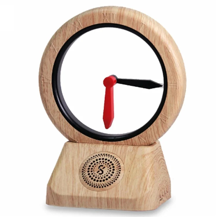 TK11 Retro Bluetooth Speaker FM Radio Spatiotemporal Gate Suspended Clockwise Reverse Clock (without Battery)