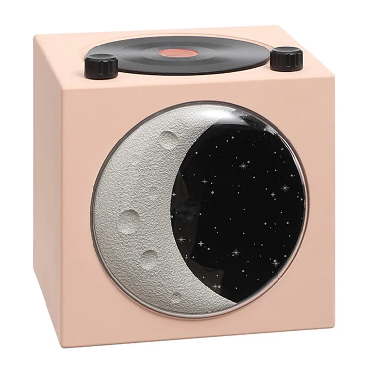 T20 Half Moon Black Gel Atomic Record Player Retro Bluetooth Speaker Desktop Subwoofer