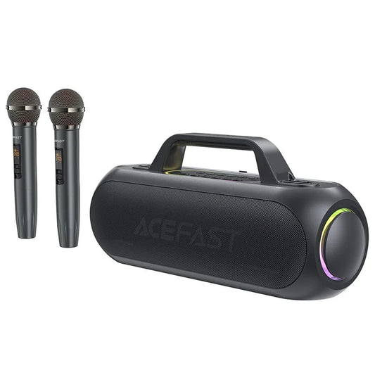 ACEFAST K1 Wireless Bluetooth Speaker Portable Karaoke Machine Subwoofer KTV Machine with 2 Microphones
