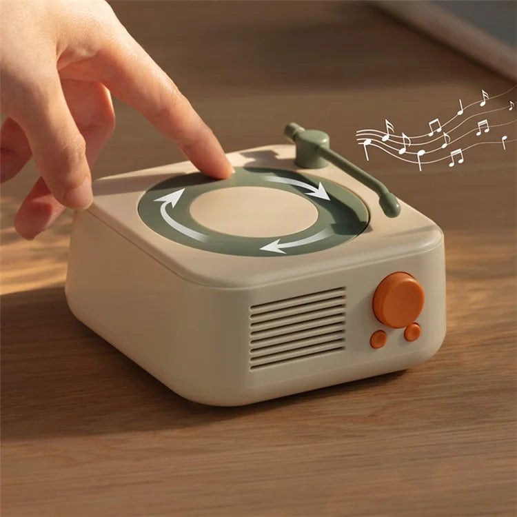 Round X17 Vintage Phonograph Record Player Wireless Bluetooth Music ...