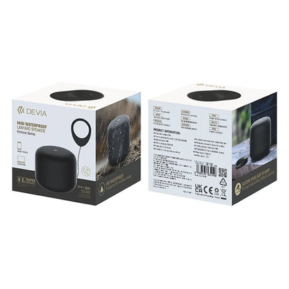 DEVIA Kintone Series BT2602 Mini Waterproof Bluetooth Speaker Wireless Music Subwoofer with Lanyard