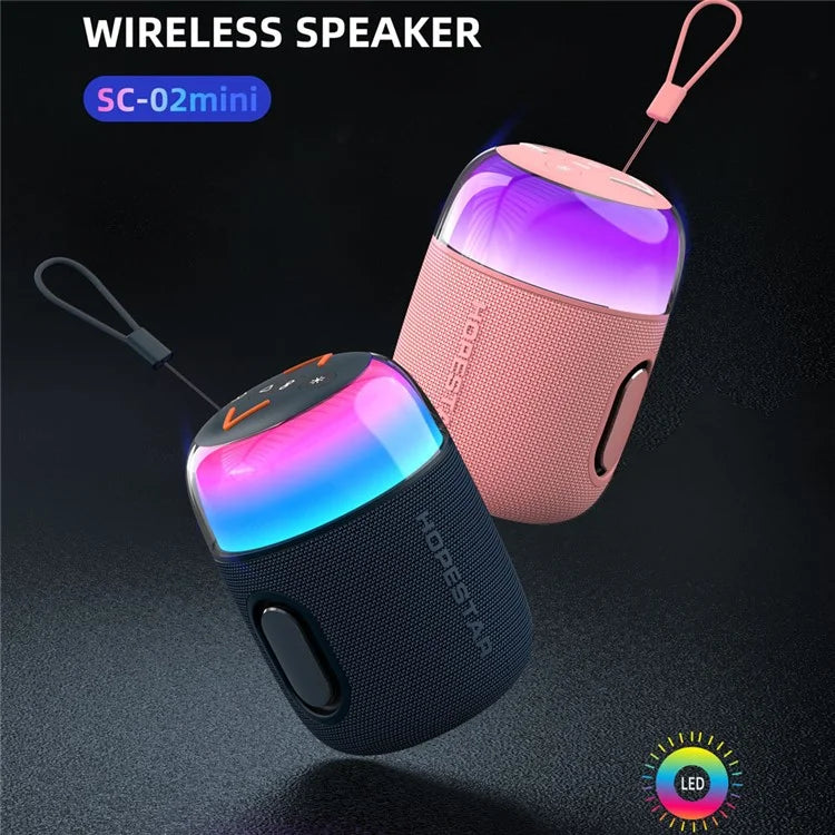 HOPESTAR SC-02mini 10W Portable Wireless Bluetooth Speaker with RGB Light
