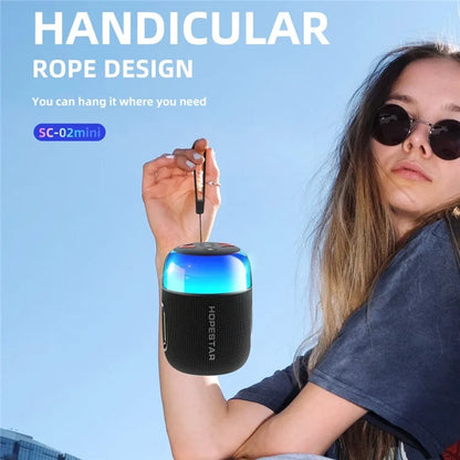 HOPESTAR SC-02mini 10W Portable Wireless Bluetooth Speaker with RGB Light