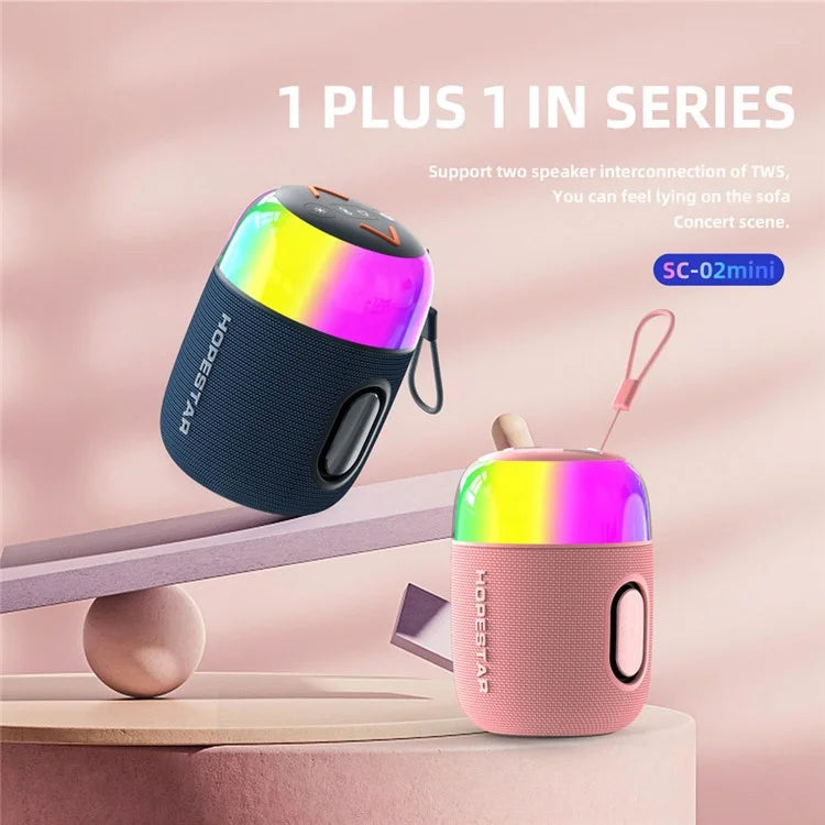 HOPESTAR SC-02mini 10W Portable Wireless Bluetooth Speaker with RGB Light