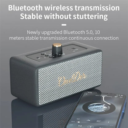 ONEDER D3 Retro Bluetooth Speaker Subwoofer HIFI Wireless Speaker