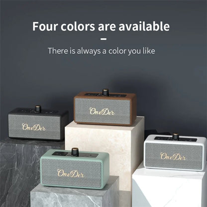 ONEDER D3 Retro Bluetooth Speaker Subwoofer HIFI Wireless Speaker