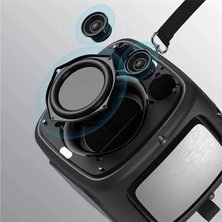 HOPESTAR Party One Bluetooth Speaker Portable Wireless Karaoke Speaker with 2 Microphones