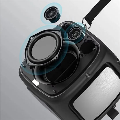 HOPESTAR Party One Bluetooth Speaker Portable Wireless Karaoke Speaker with 2 Microphones