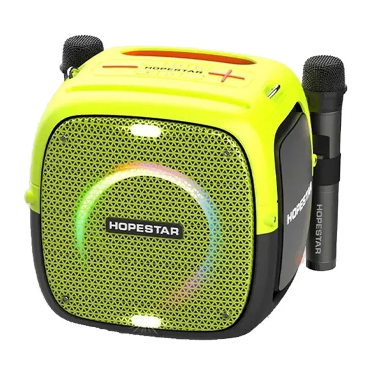 HOPESTAR Party One Bluetooth Speaker Portable Wireless Karaoke Speaker with 2 Microphones