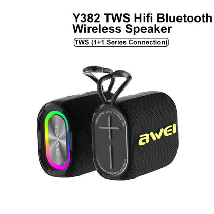 AWEI Y382 Bluetooth Speaker IPX7 Waterproof Mini Wireless Subwoofer Stereo Speaker