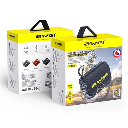 AWEI Y382 Bluetooth Speaker IPX7 Waterproof Mini Wireless Subwoofer Stereo Speaker