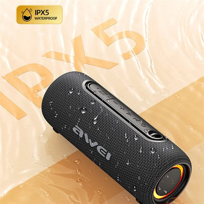 AWEI KA8 RGB Lights Bluetooth Speaker Portable Speaker IPX5 Waterproof