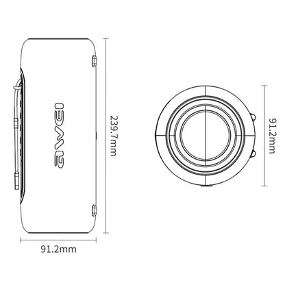 AWEI KA8 RGB Lights Bluetooth Speaker Portable Speaker IPX5 Waterproof