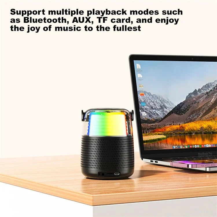 AWEI Y387 Karaoke Machine with Microphone Portable RGB Bluetooth Speaker
