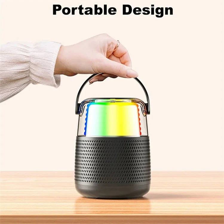 AWEI Y387 Karaoke Machine with Microphone Portable RGB Bluetooth Speaker