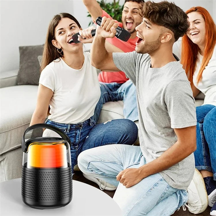 AWEI Y387 Karaoke Machine with Microphone Portable RGB Bluetooth Speaker