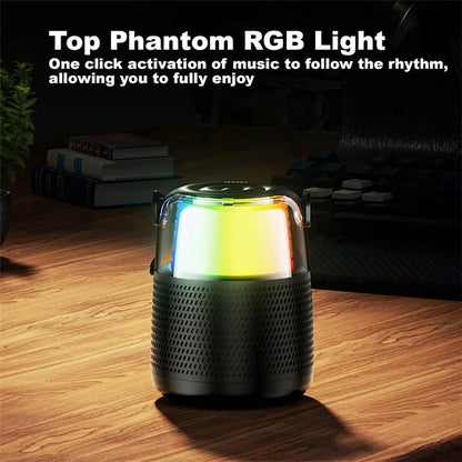 AWEI Y387 Karaoke Machine with Microphone Portable RGB Bluetooth Speaker