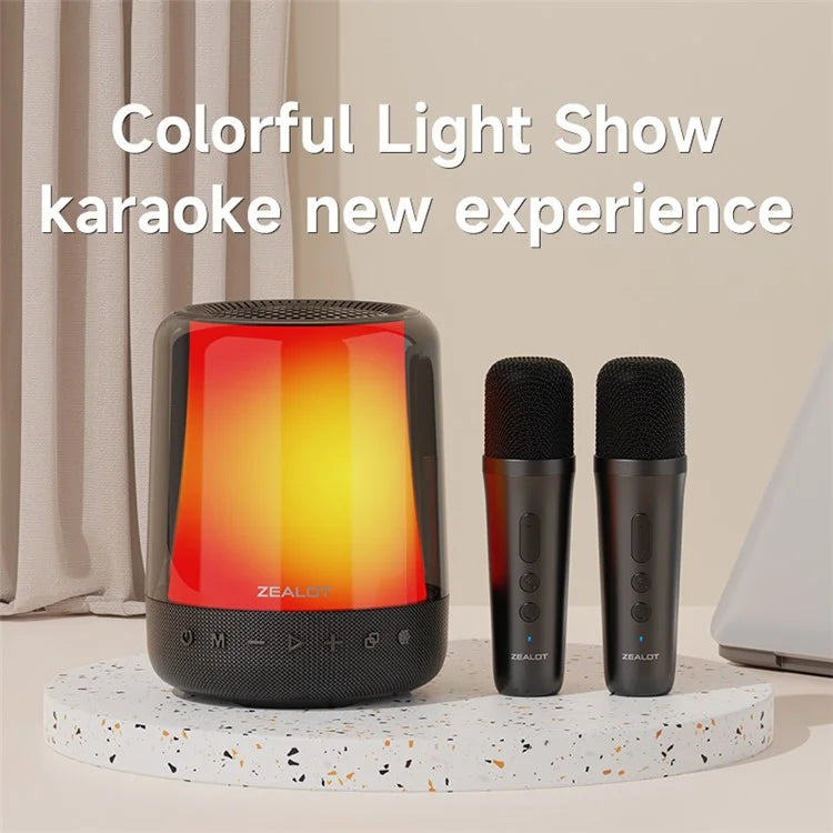 ZEALOT S66M RGB Light Bluetooth 5.2 Wireless Speaker with 2 Microphones