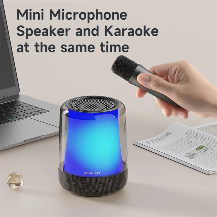 ZEALOT S66M RGB Light Bluetooth 5.2 Wireless Speaker with 2 Microphones