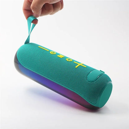 T&G TG-384 Mini Portable Bluetooth Speaker RGB Light Wireless Music Subwoofer Support TF  /  U-disk
