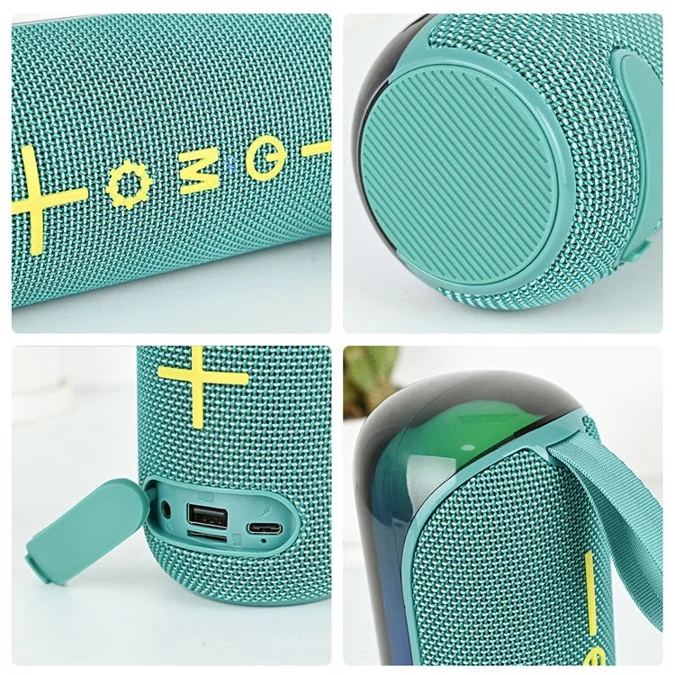 T&G TG-384 Mini Portable Bluetooth Speaker RGB Light Wireless Music Subwoofer Support TF  /  U-disk