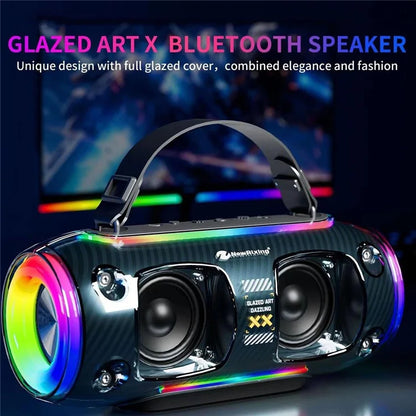 NR8806 Outdoor Waterproof Wireless Bluetooth Speaker RGB Light Rhythm Subwoofer