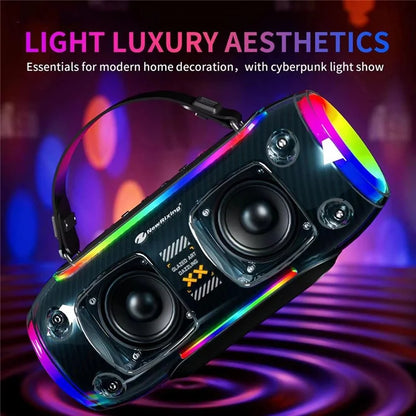 NR8806 Outdoor Waterproof Wireless Bluetooth Speaker RGB Light Rhythm Subwoofer