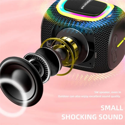 HOPESTAR P66 5W Outdoor Wireless Bluetooth Speaker Portable Subwoofer with Carrying Rope