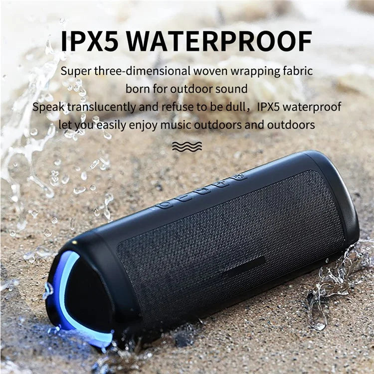 CYBORIS C27 Portable Colorful Light Bluetooth Speaker Waterproof Sound Subwoofer