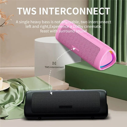 CYBORIS C27 Portable Colorful Light Bluetooth Speaker Waterproof Sound Subwoofer
