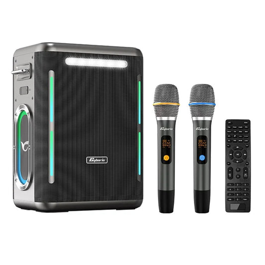 CYBORIS X15 Outdoor Karaoke Subwoofer 400W TWS Bluetooth Speaker with Microphone + Remote