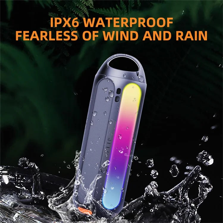 CYBORIS S8 30W Solar Magnetic Bluetooth Speaker with RGB Colorful Light Effects