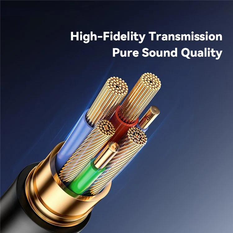 ESSAGER EBT-LF01-P Car Bluetooth Receiver Spring Cord 3.5mm AUX Car Audio Wireless Adapter