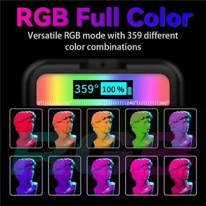 PULUZ PU560B 2500-9000K RGB Full Color Pocket Fill Light Handheld Photography LED Light