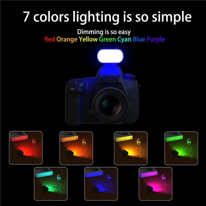 PULUZ PU564B 16-LED RGB Fill Light for Live Broadcast Mini Photography Video Lamp