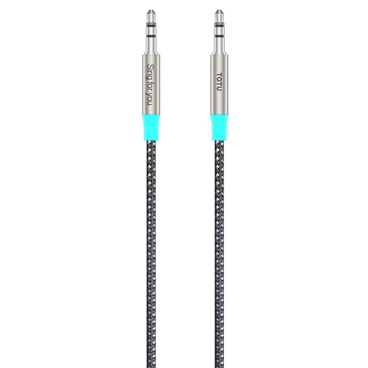TOTU AD-9 1.3m 3.5mm Male to Male Audio Aux Cable for Mobile Phone / PC / MP3 Player