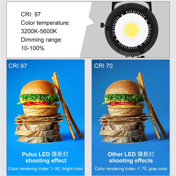 PULUZ PKT3105 Photography Studio Video Light with 2.8m Light Stand and Softbox Kit Set