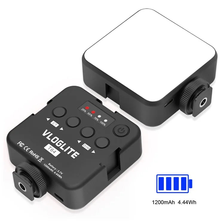 VLOGLITE T64 Portable Cell Phone Video Fill Light Photography Beauty Light Small LED Fill Light