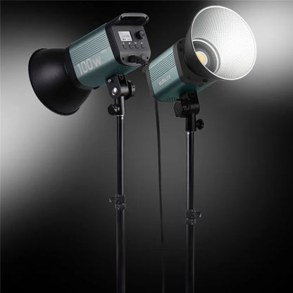 VLOGLITE P100 100W High Powerful Bright COB LED Light Professional Photography Video Fill Light for Live Streaming, Studio