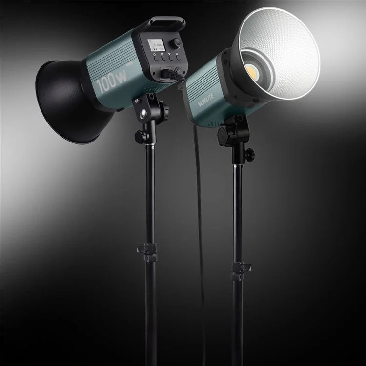 VLOGLITE P100 100W High Powerful Bright COB LED Light Professional Photography Video Fill Light for Live Streaming, Studio