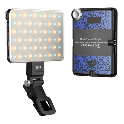 Display Screen Design Fill Light 60 LED Clip-On Cell Phone Video Conference Lamp for Laptop