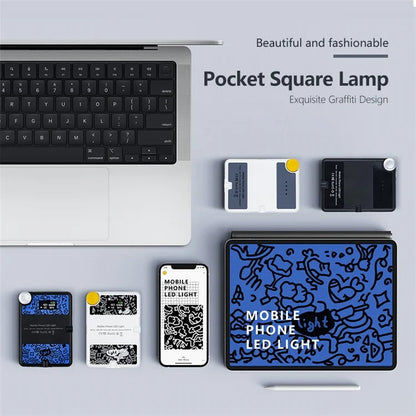 Display Screen Design Fill Light 60 LED Clip-On Cell Phone Video Conference Lamp for Laptop