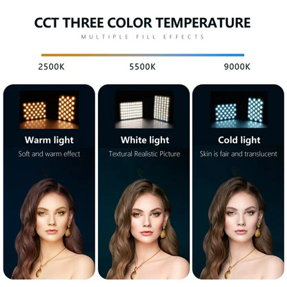 Indicator Light Design 60 LED Clip Fill Light Video Conference Lamp for Cell Phone, Laptop