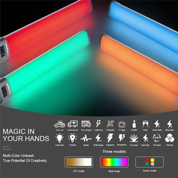 VLOGLITE W270RGB LED Studio Light for Live Streaming, E-Sports Handheld Fill Light
