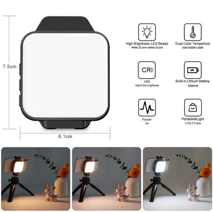 VLOGLITE W66 Pocket Phone Fill Light with Clamp for Food, Jewelry Photographic Light