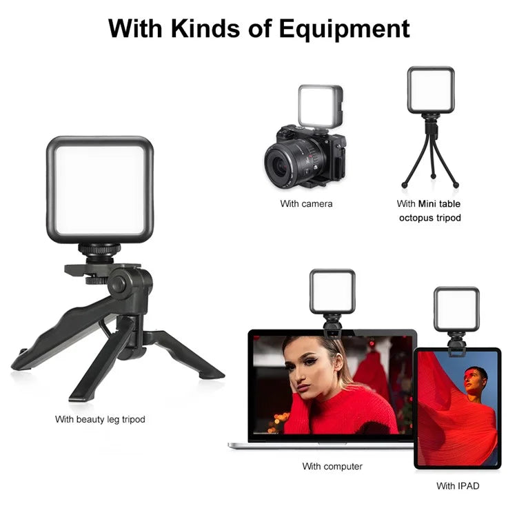 VLOGLITE W49S Mini Beauty Video Light Photography Live Streaming LED Fill Light